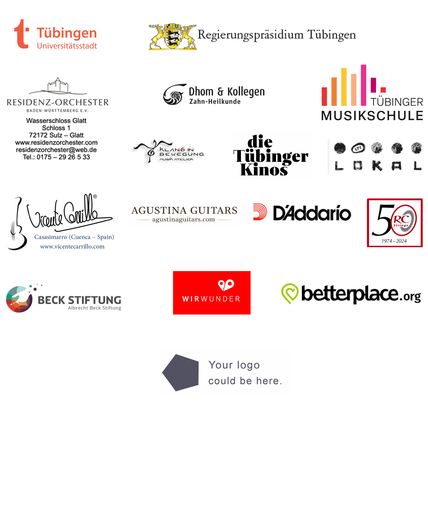 sponsors and collaborators
